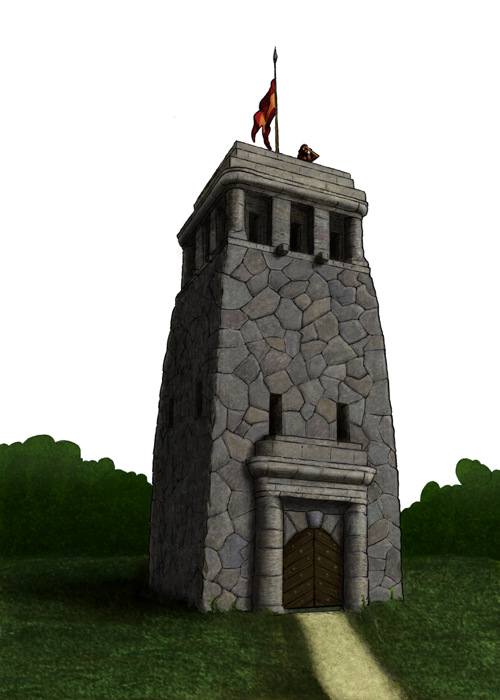 Free Stone Tower Game Assets 