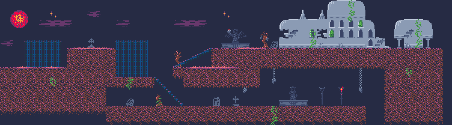 haunted graveyard tileset | OpenGameArt.org