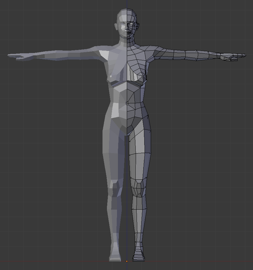 Lowpoly human female