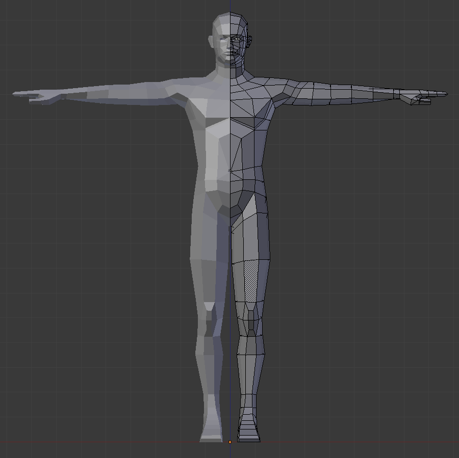 low poly human model blender free download