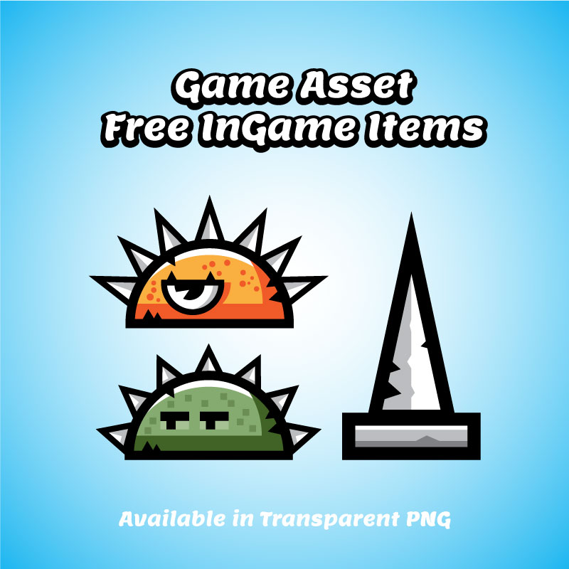 Bevouliin Free Ingame Items - Spike Monsters | OpenGameArt.org