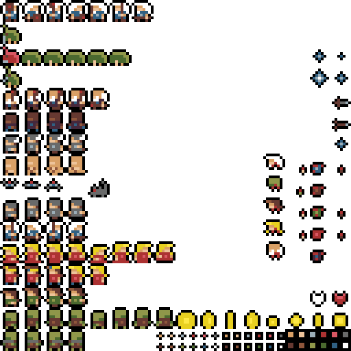 ArtStation - Three Faces - 8x8 Spritesheet