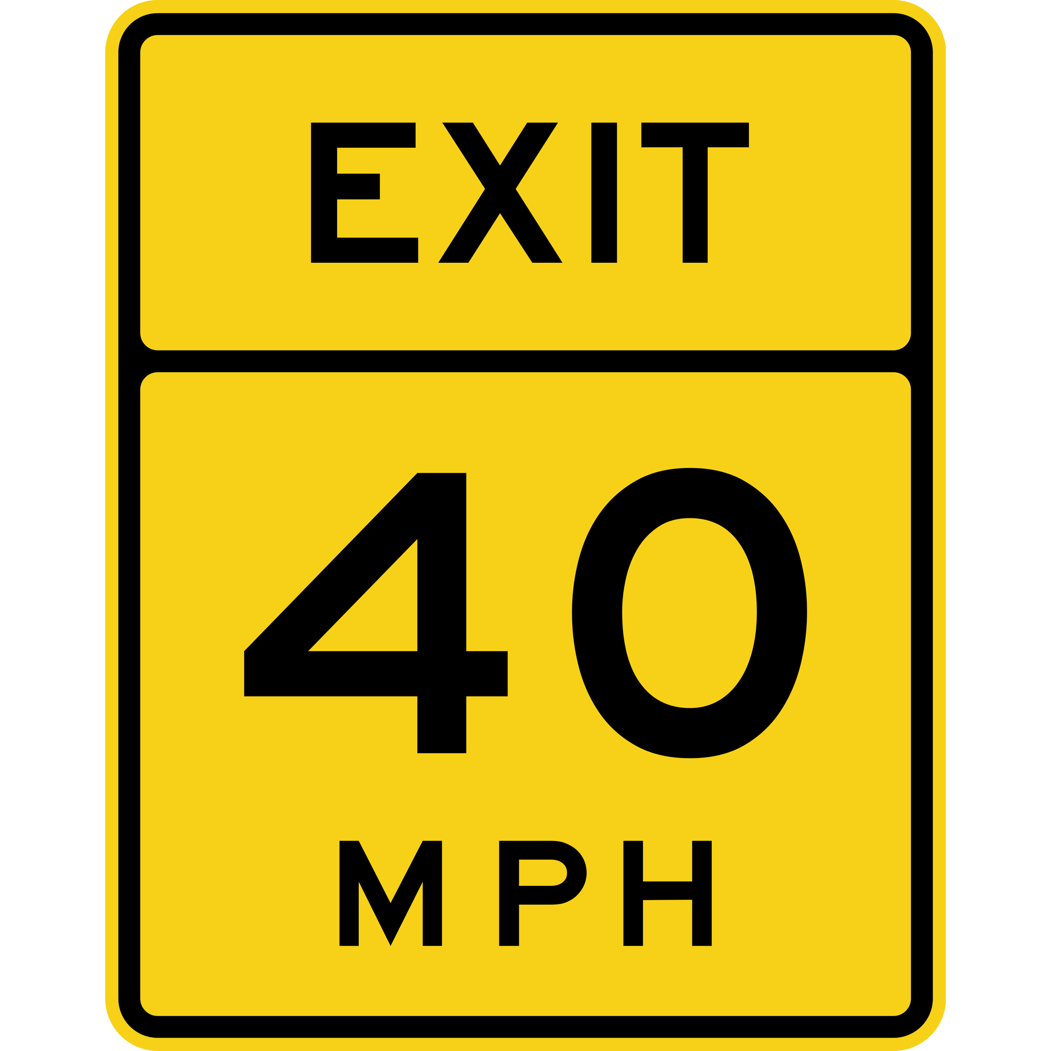 40 sign