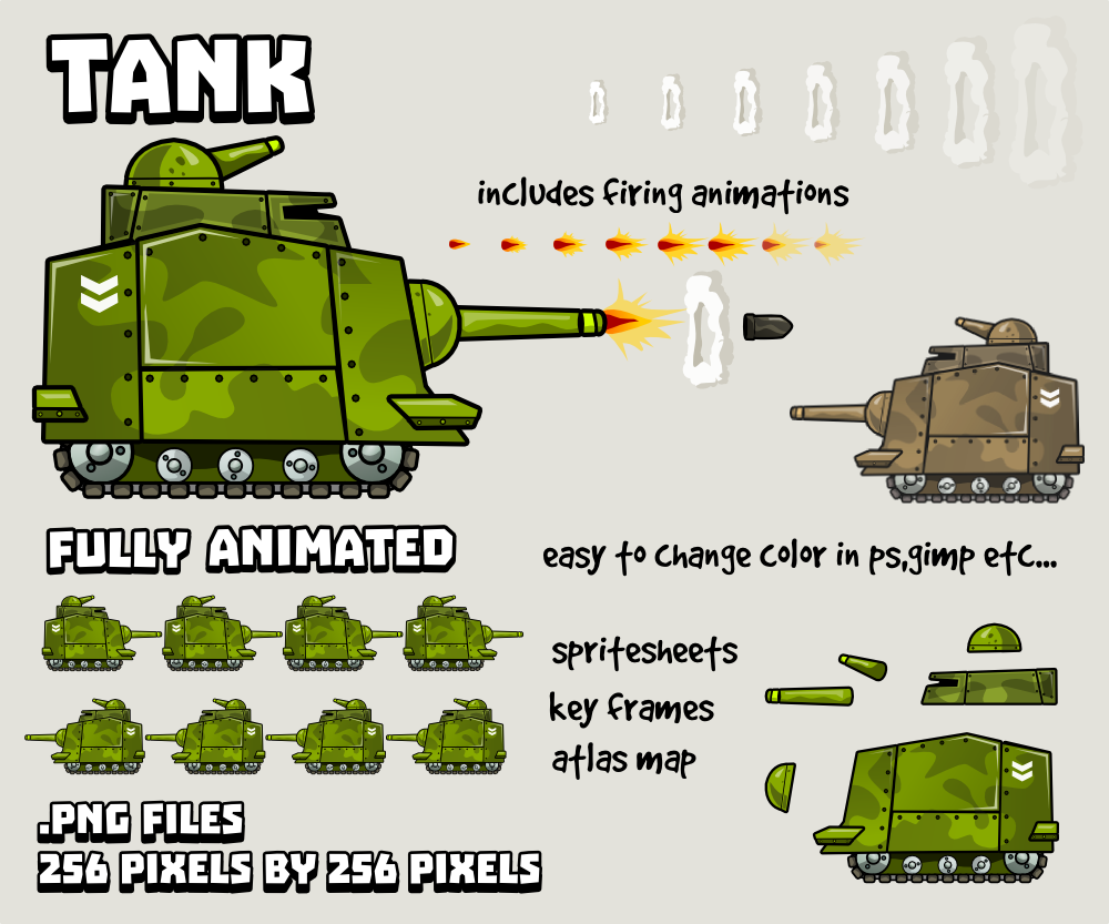 Animated Tank 7047
