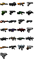 Tiny gun icons (16x16) | OpenGameArt.org