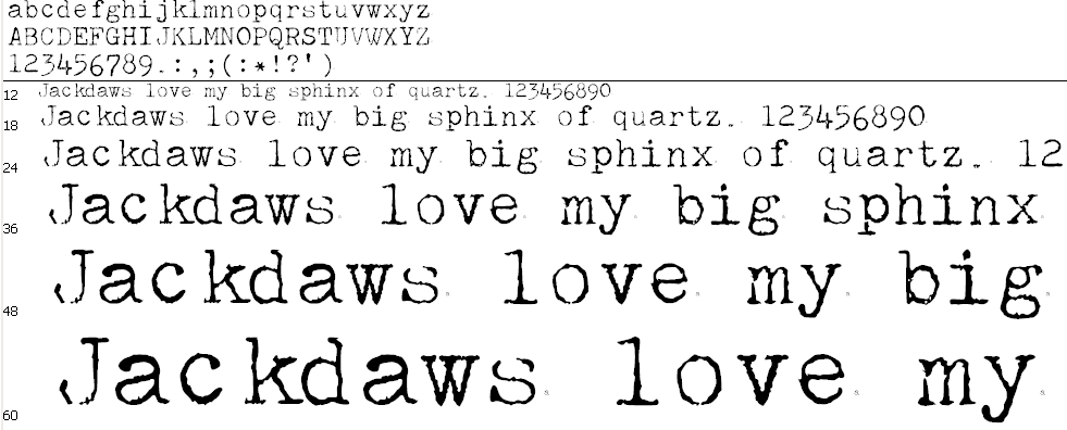 google fonts typewriter