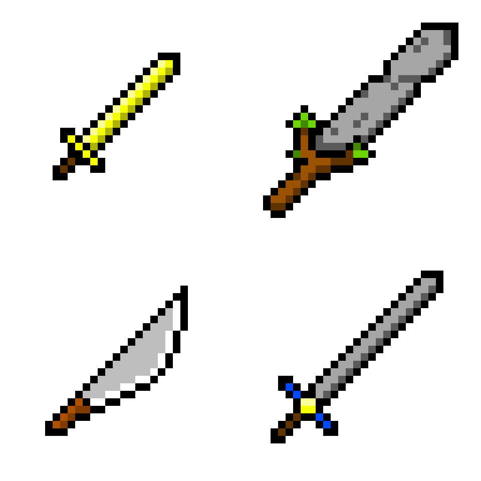 Terraria cursors. Пиксельное оружие. Пиксельное Холодное оружие. Пиксельные мечи. Пиксельное оружие меч.