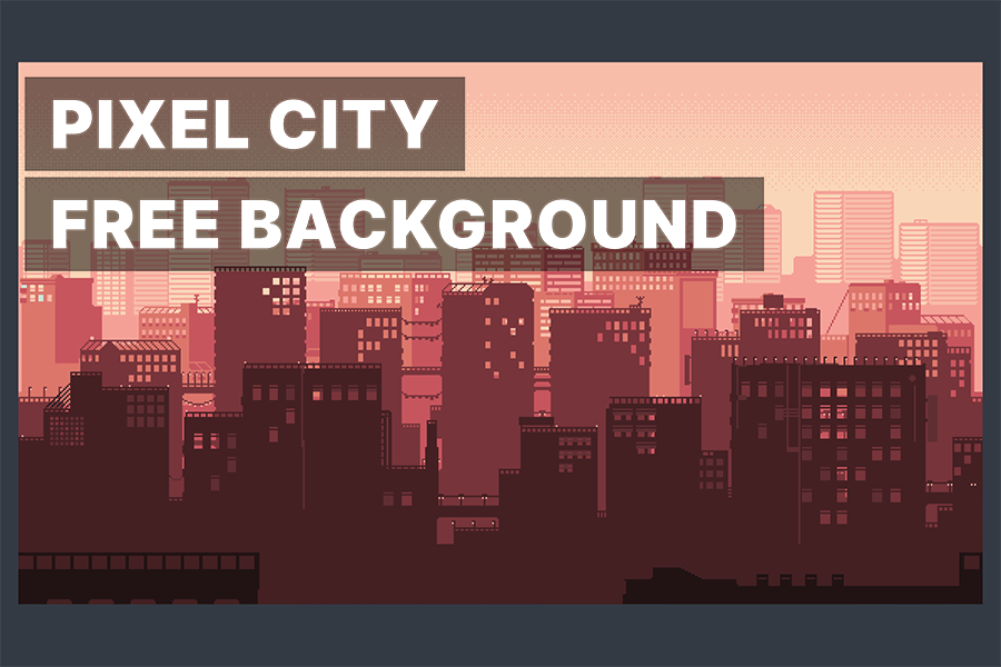 pixel city background