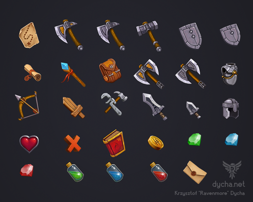 Epic RPG icon Pack, Game Assets