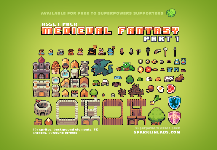 2D Pixel Art Game Assets #3, Game Assets