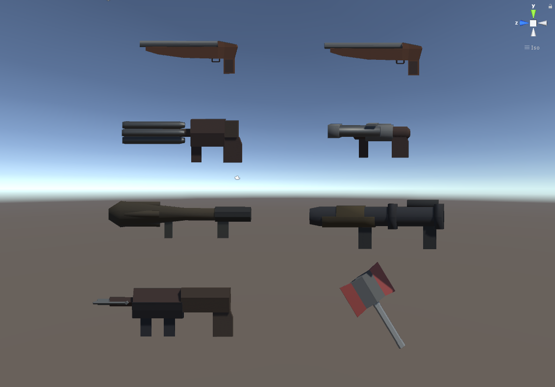 Low poly Quake I weapons | OpenGameArt.org