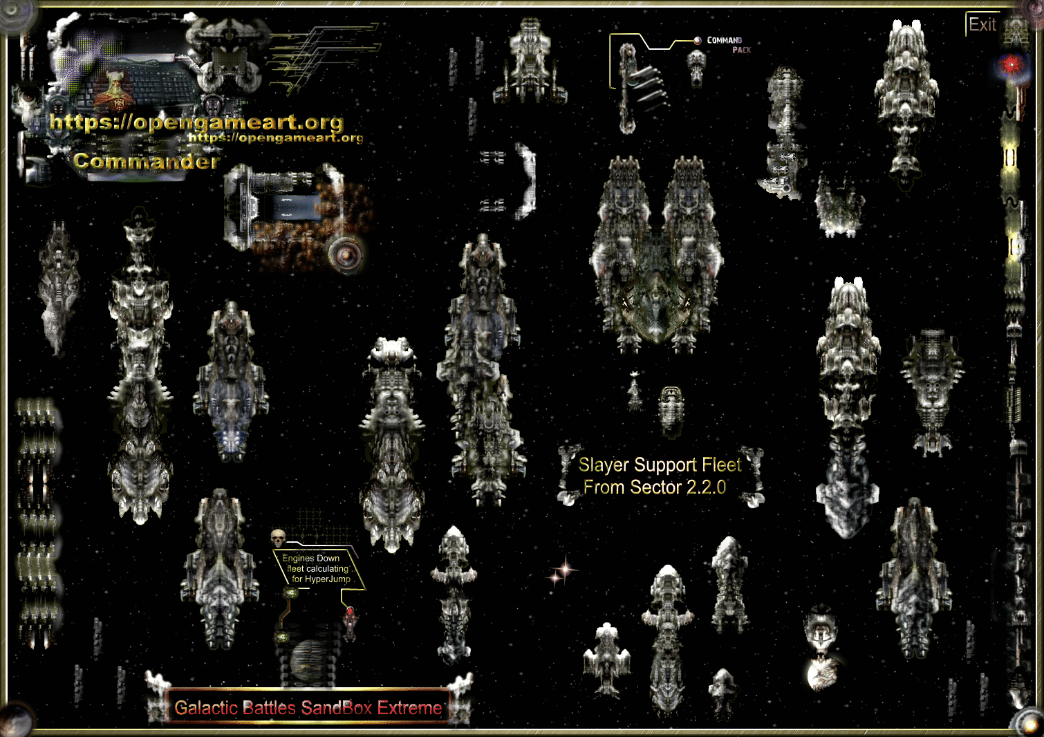 Brutal fleet from Galactic Battles SandBox Extreme