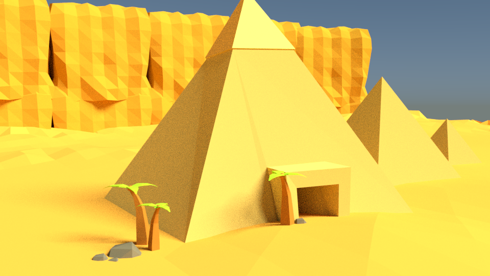 Egyptian Pyramids Low Poly | OpenGameArt.org