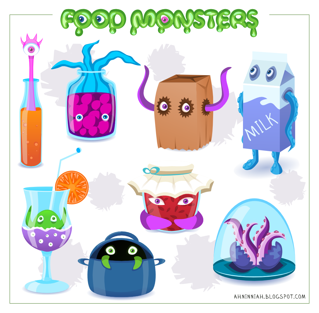 Food Monsters Pack | OpenGameArt.org