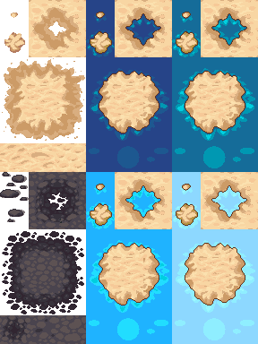 [LPC] Sand+Rock Alt Colors | OpenGameArt.org