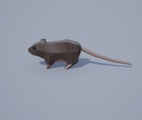 low poly animals — Rats from One-armed Cook