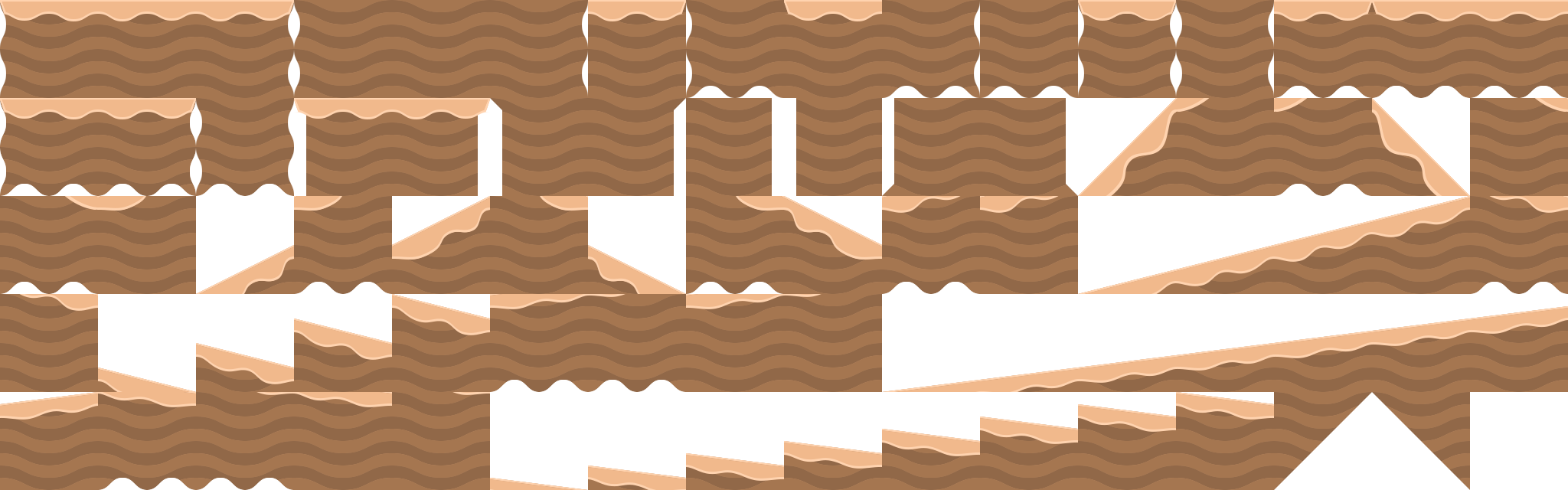 Desert Platformer Tiles **With Slopes** | OpenGameArt.org