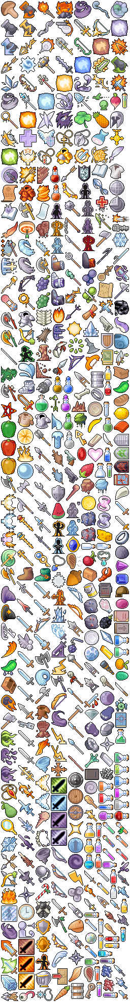 Resource RPG Icons 32x32 Pixel Art 