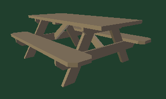 download free picnic table grounded