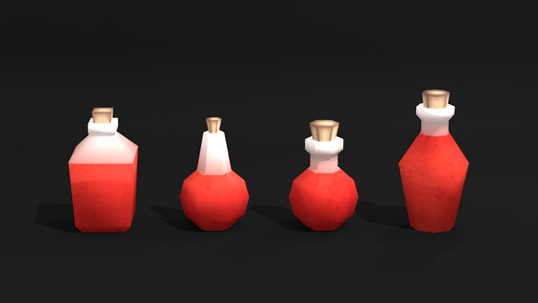 Low Poly Potions | OpenGameArt.org