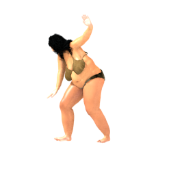 Sweaty, Obese Woman In Dirty Burlap Underwear [Spritesheets