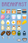 Breakfast - Pixel Art | OpenGameArt.org