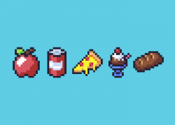 Food Items 16x16 | OpenGameArt.org