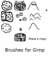gimp map brushes