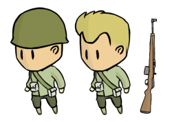 WW2 Soldier Spritesheet | OpenGameArt.org