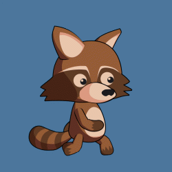 Cute raccoon 2d game sprite and animations | OpenGameArt.org