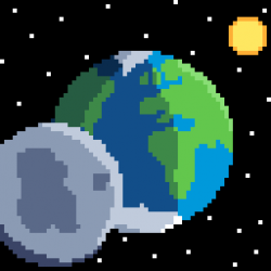 Sun, Earth and Moon | OpenGameArt.org