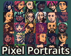 Pixel Portraits | OpenGameArt.org