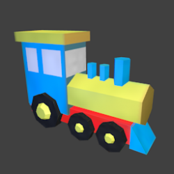 toy train lowpoly | OpenGameArt.org