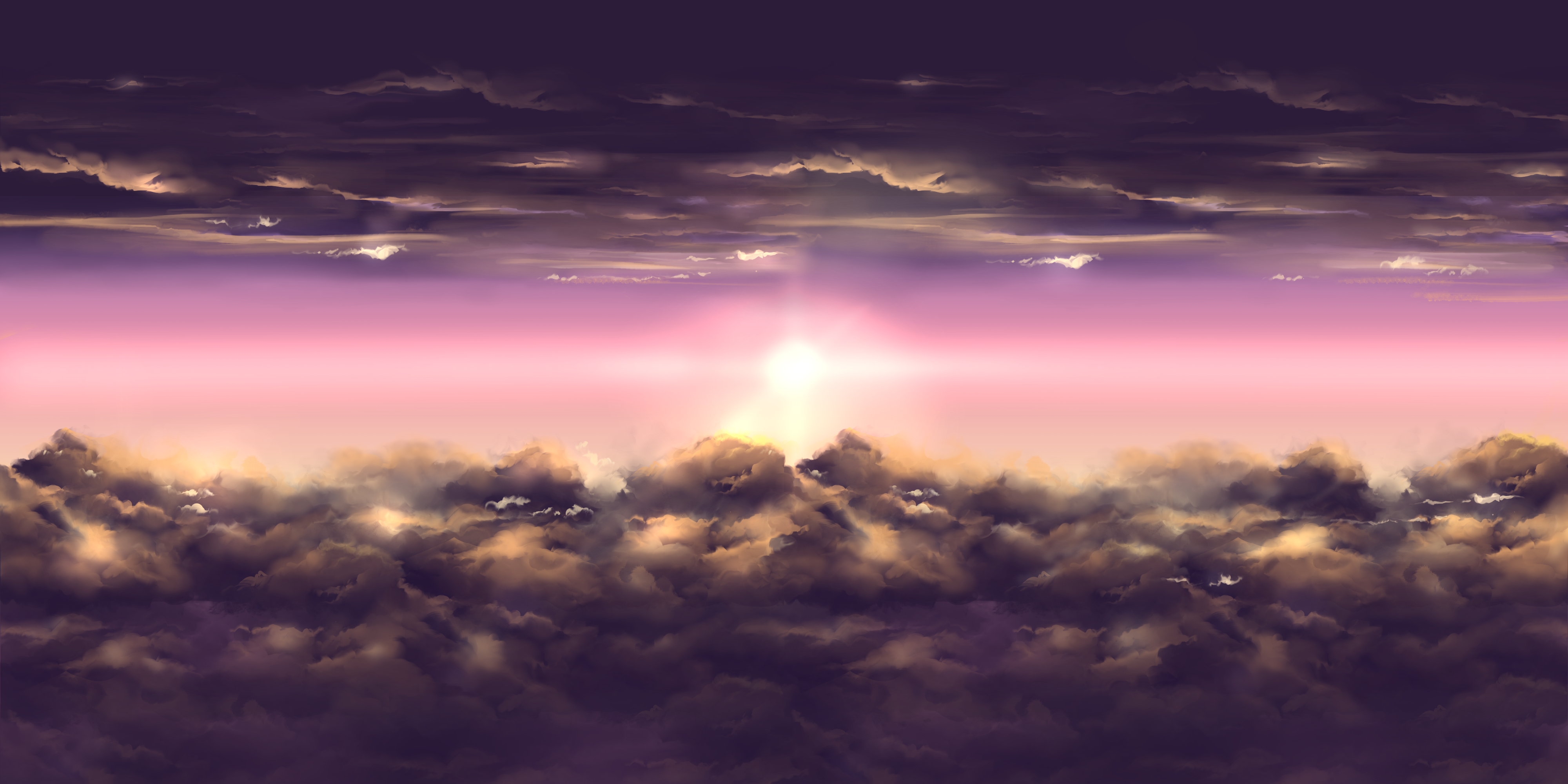 Three Sky Backgrounds - Day, Sunset/Sunrise, Night 