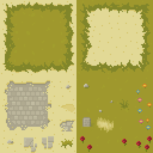 sand tile pixel art