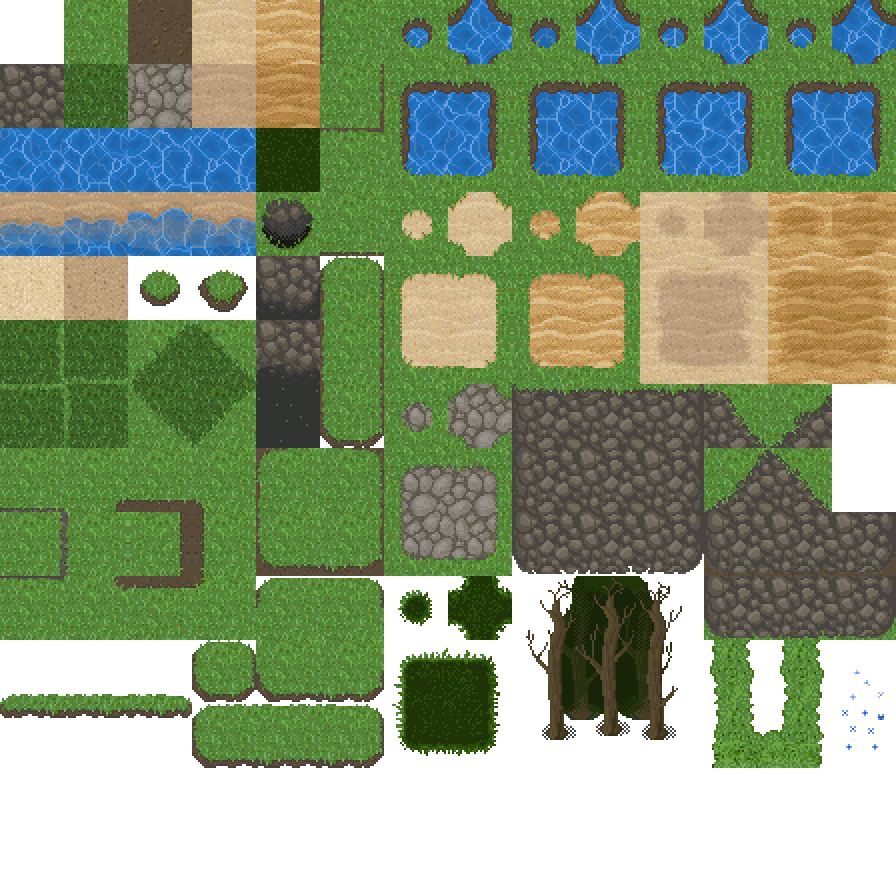 32X32 tile pixel art tilesheet