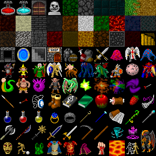 Top game assets tagged 32x32 and Roguelike 