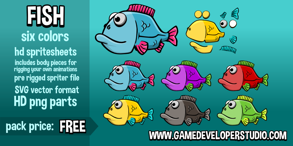 Download Cartoon Fish Opengameart Org