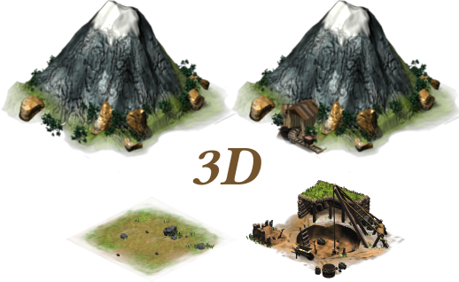 Natural resource deposits and mines (Unknown Horizons) 3D