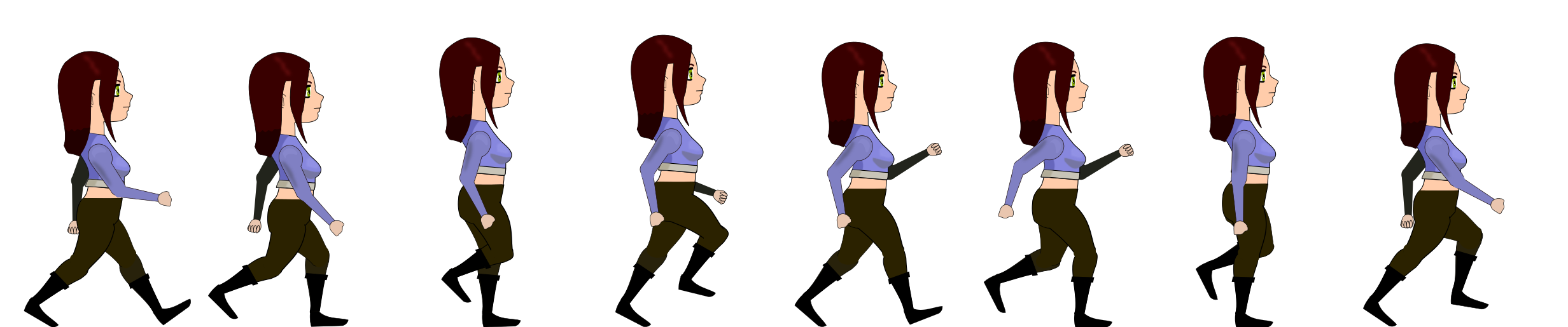 Female walk animation. Анимация ходьбы. Походка анимация. Походка персонажа. Походка по кадрам.