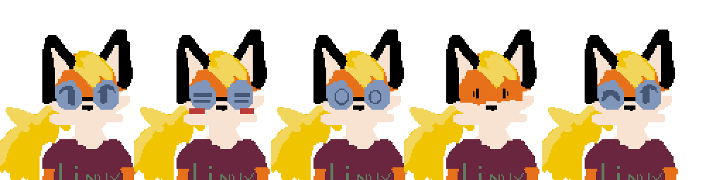 Xenia the Linux Fox sprites | OpenGameArt.org